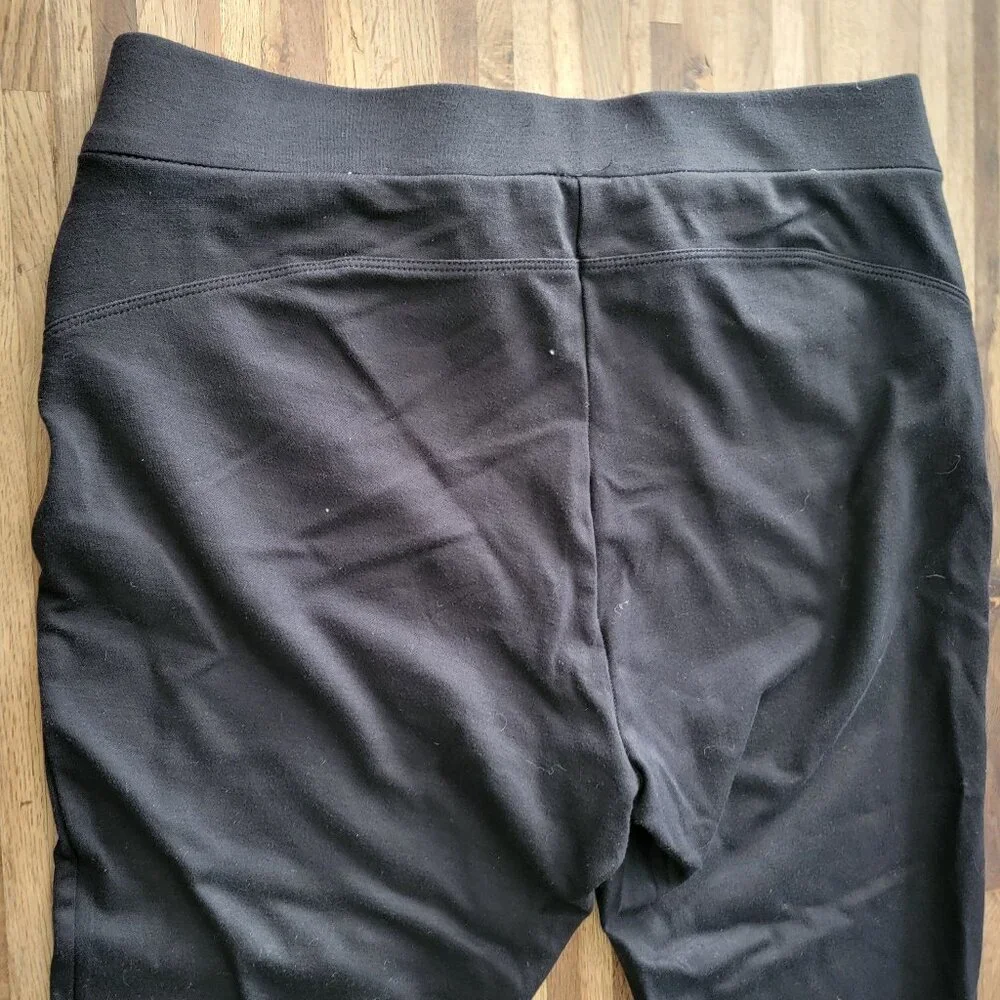 Ann Taylor Zipper Pocket Black Pull on Low Rise Stretch Career Pants - Picture 8 of 10